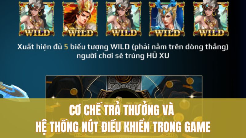 Cơ chế trả thưởng và hệ thống nút điều khiển trong game