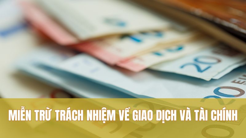 Miễn trừ trách nhiệm 3 Miễn trừ trách nhiệm về giao dịch và tài chính